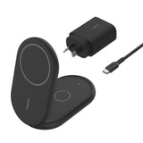 Belkin BoostCharge 2-in-1 Foldable 15W Wireless Charger Qi2 with 36W Wall Charger – Black