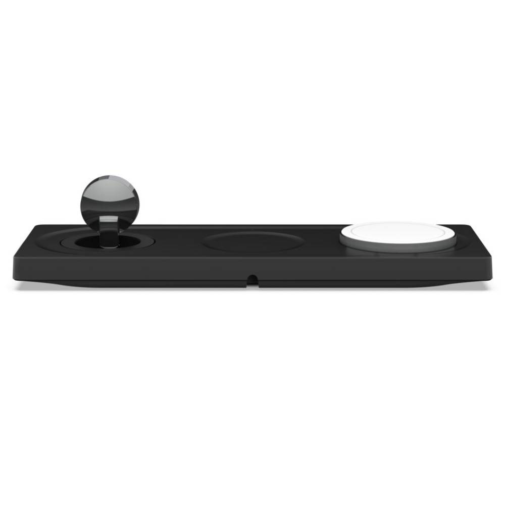 Belkin BOOST CHARGE PRO 3-in-1 Wireless Charging Pad with MagSafe Charging 15W + 40W AC Adapter (Black)