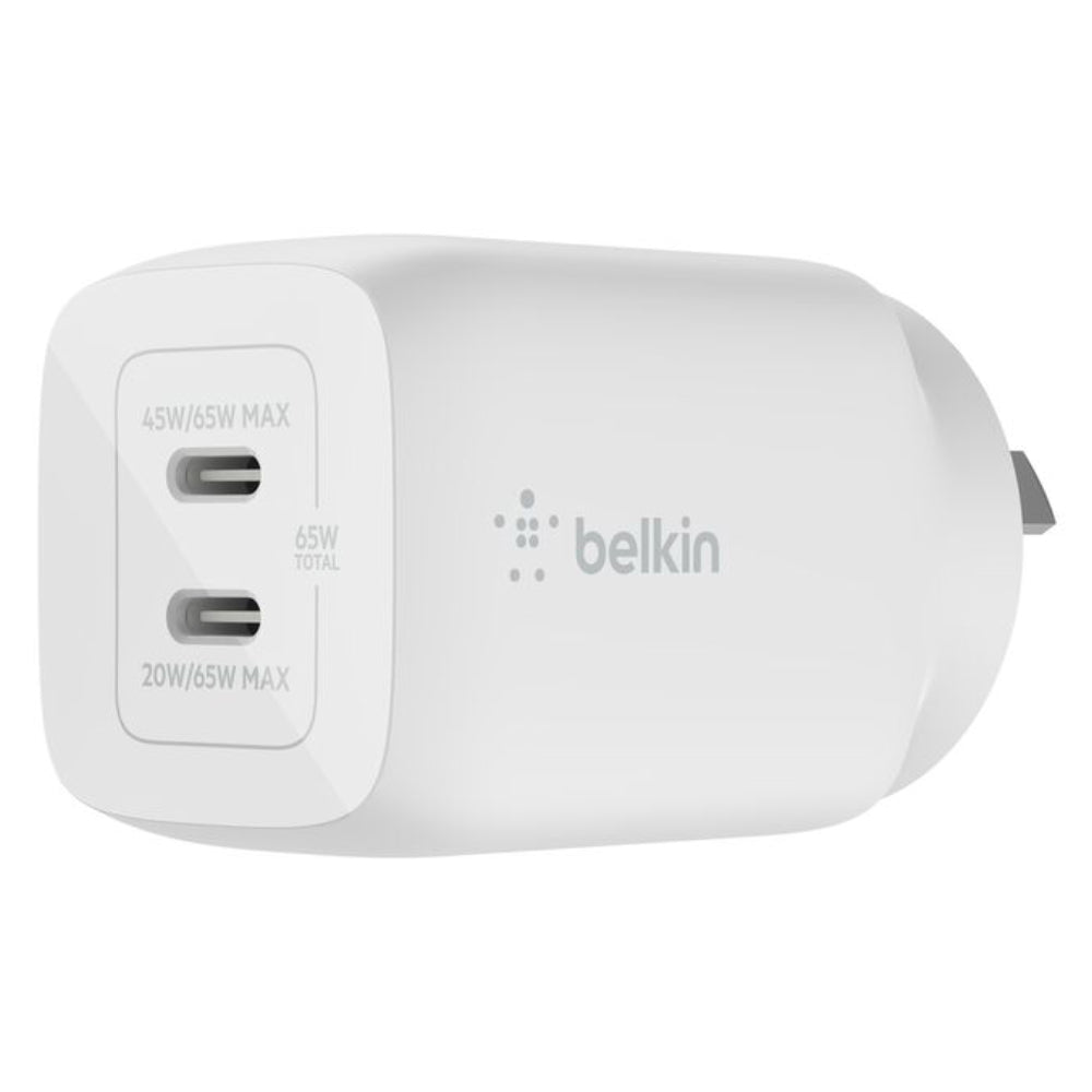 Belkin BoostUp Pro Charge Dual USB-C 65W GaN Wall Charger