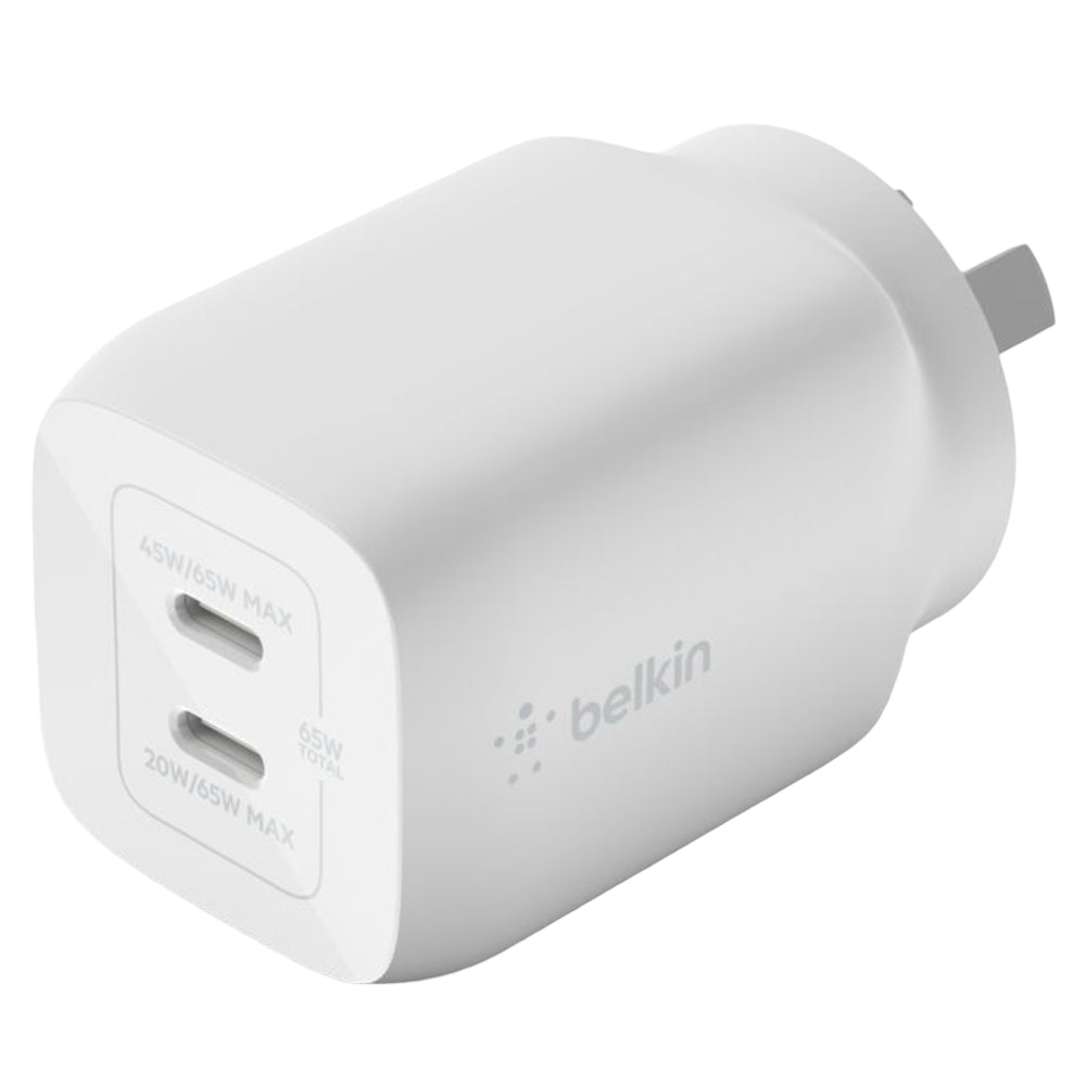Belkin BoostUp Pro Charge Dual USB-C 65W GaN Wall Charger