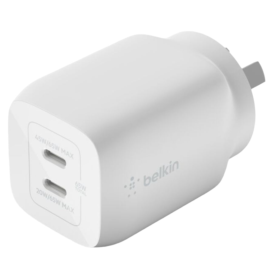 Belkin BoostUp Pro Charge Dual USB-C 65W GaN Wall Charger