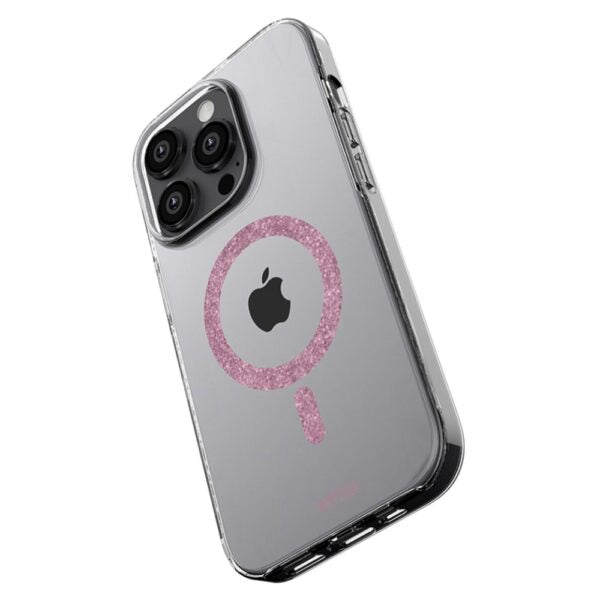 Bryten MagFX MagSafe Case For iPhone 15 Pro Max - Pink Glitter