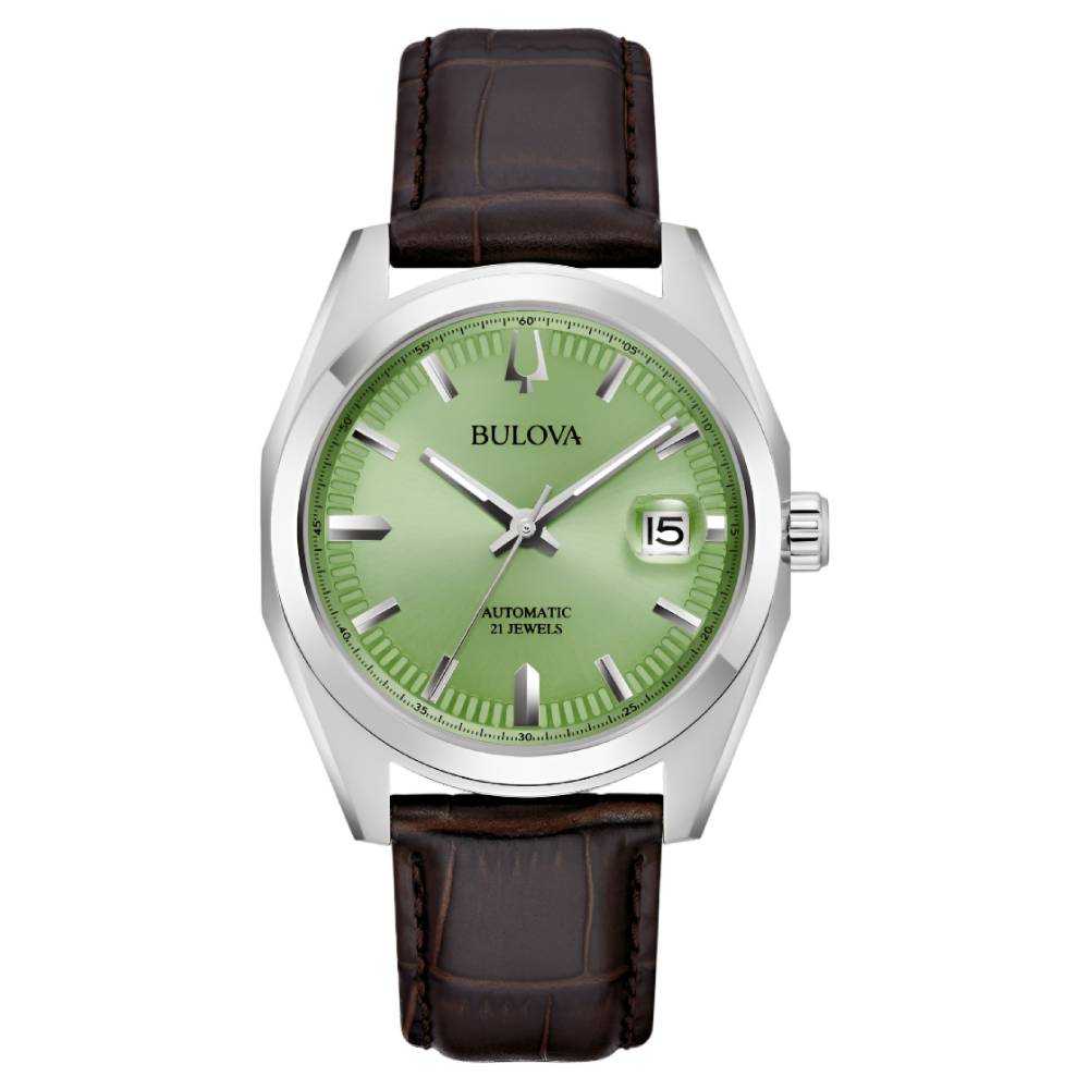 Bulova Surveyor Automatic Green Dial Men’s Watch (96B427)