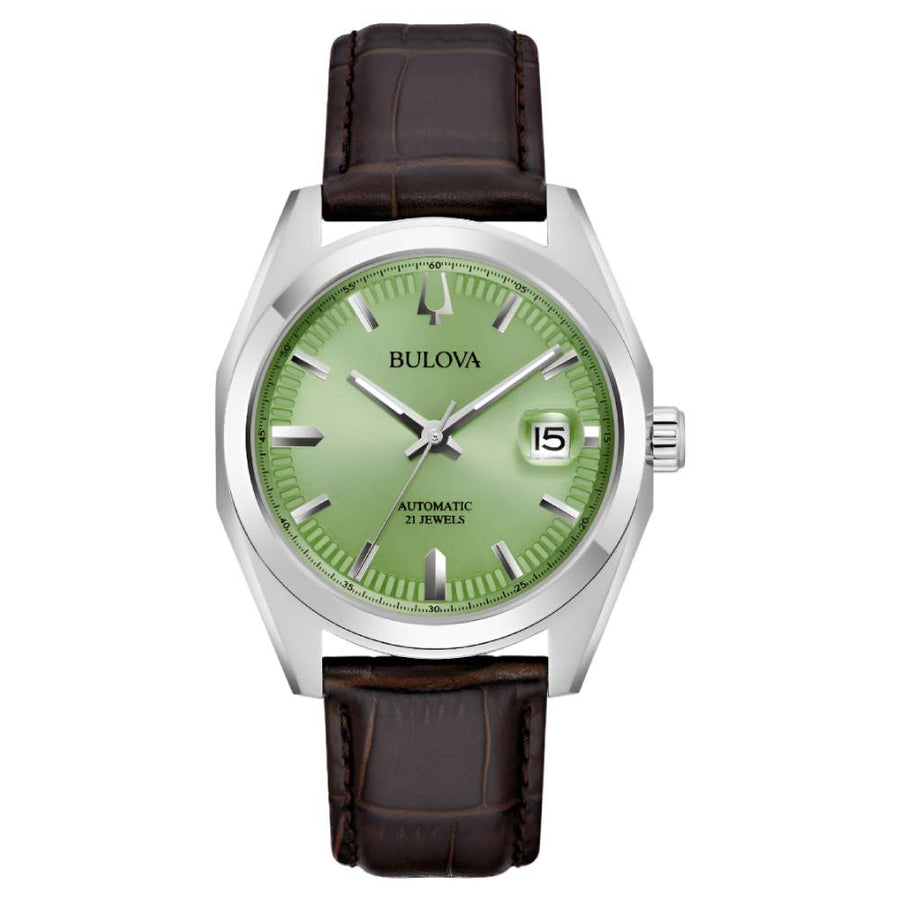 Bulova Surveyor Automatic Green Dial Men’s Watch (96B427)