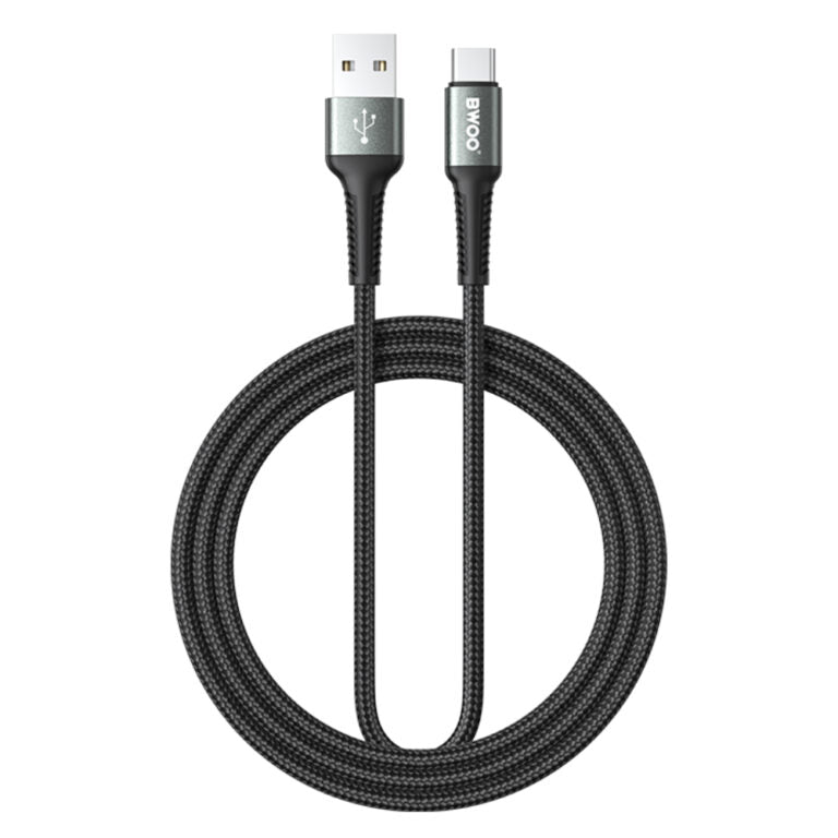 BWOO USB-A to Type-C Fast Charging Data Cable (3M)(BO-X288C-3M) – Black