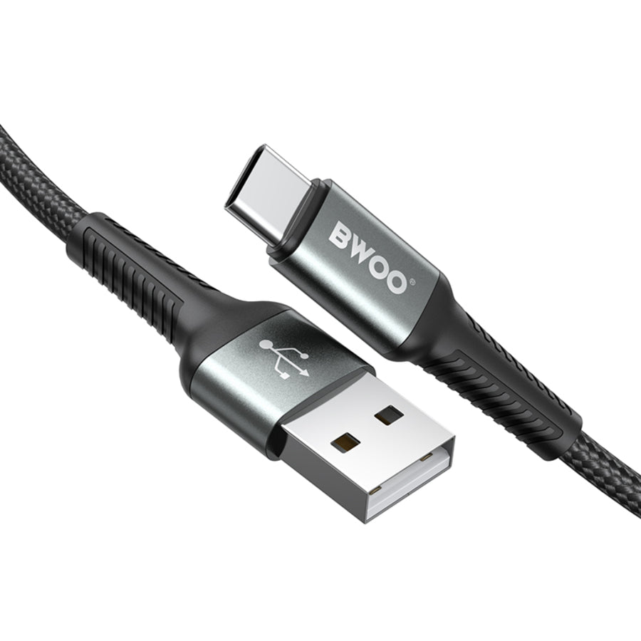 BWOO USB-A to Type-C Fast Charging Data Cable (3M)(BO-X288C-3M) – Black