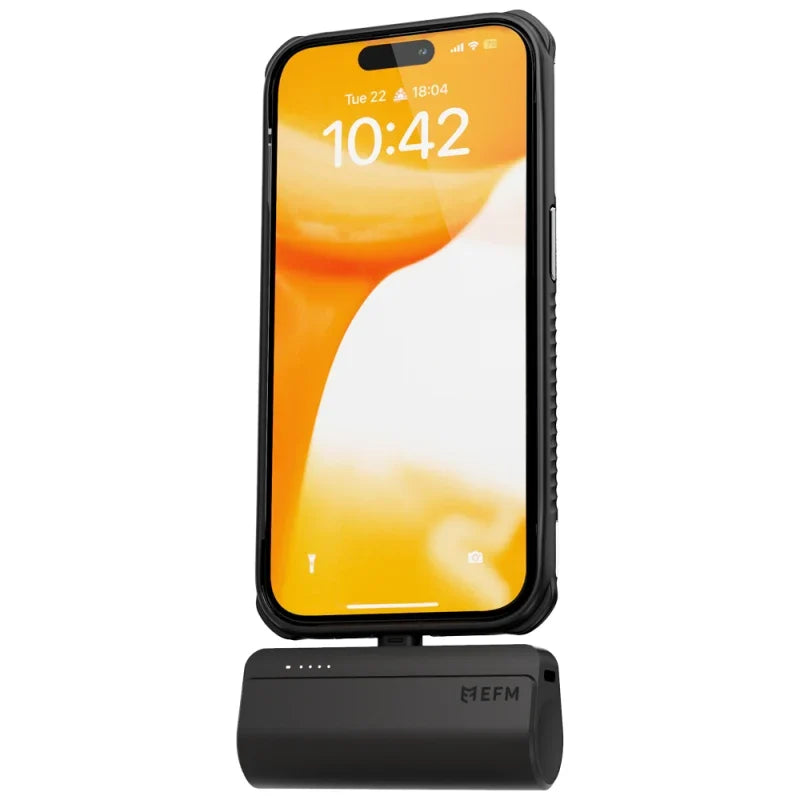 EFM Power On-The-Go Twin Pack For all USB-C Devices - Black With Free Kids Headphones