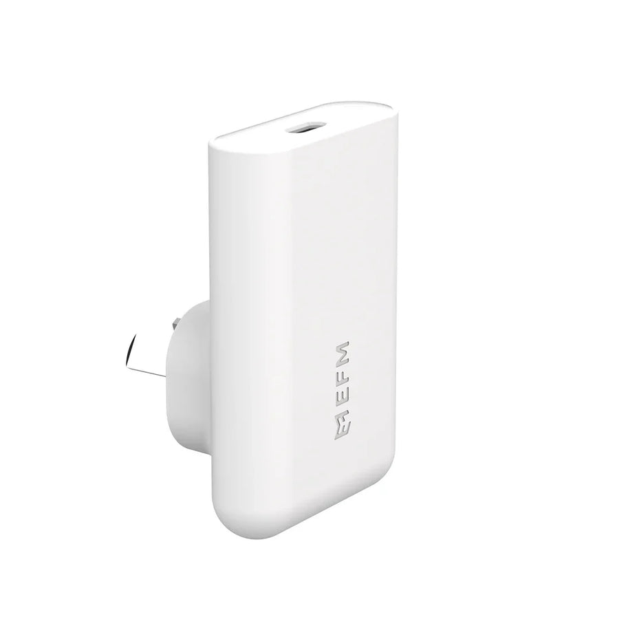 EFM 45W Slimline Wall Charger With GaN Power Delivery and PPS – White