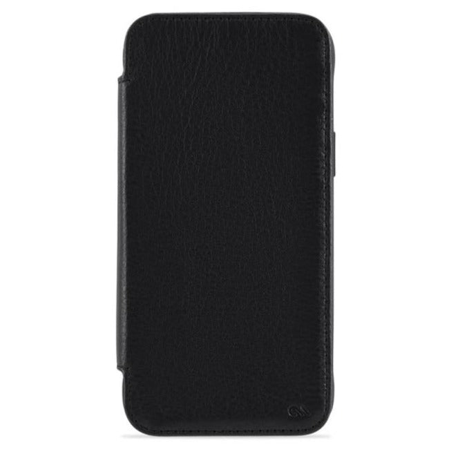 Case-Mate Leather Wallet MagSafe Case For iPhone 14 Plus - Black