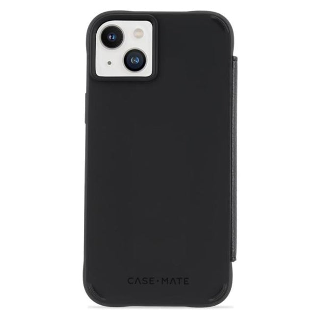 Case-Mate Leather Wallet MagSafe Case For iPhone 14 Plus - Black