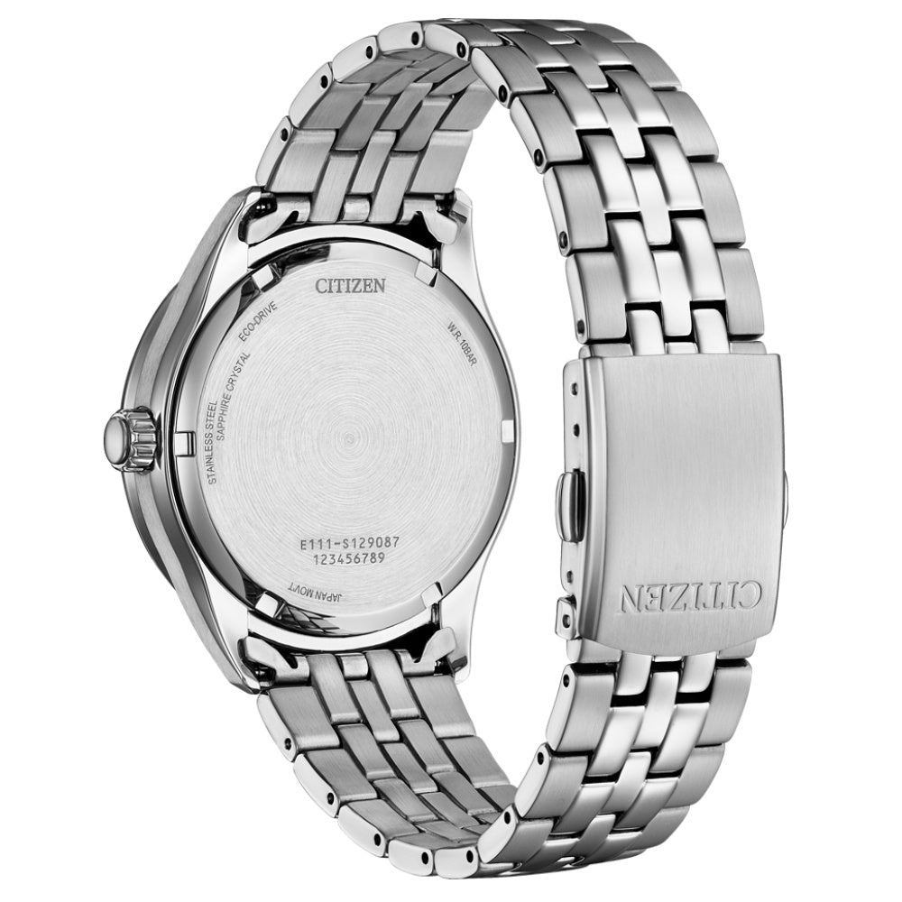 Citizen Eco-Drive Classic Black Dial Stainless Steel Men’s Watch (BM7560-59E)