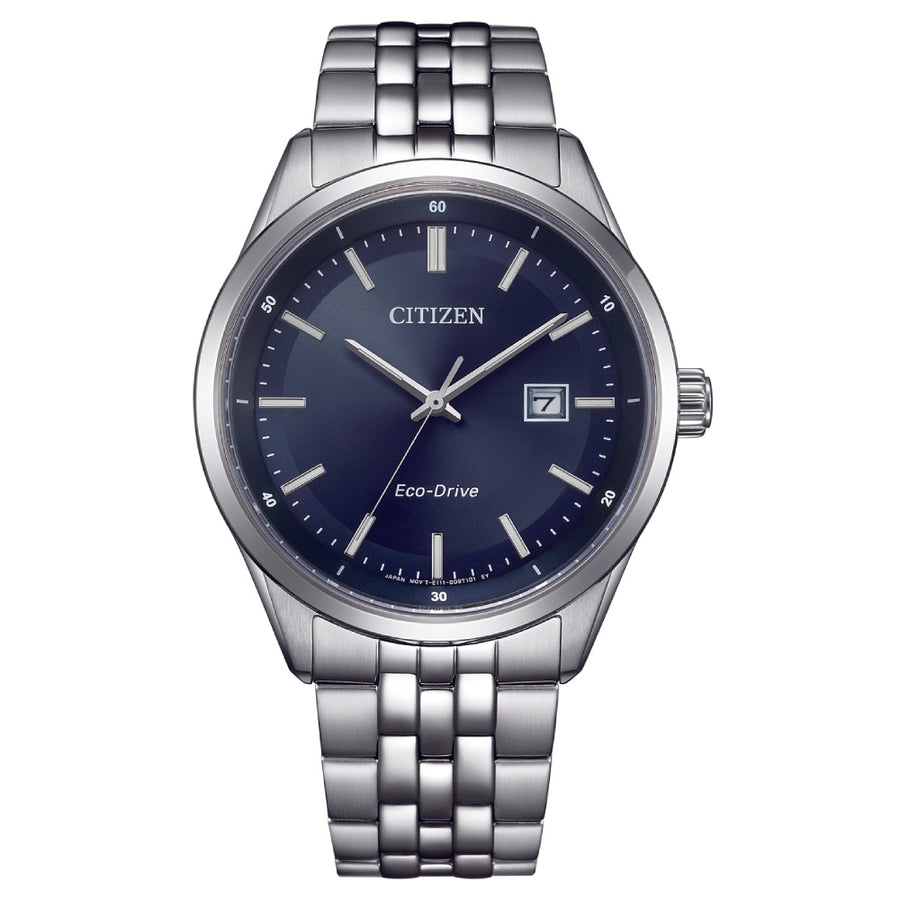 Citizen Eco-Drive Classic Blue Dial Stainless Steel Men’s Watch (BM7560-59L)