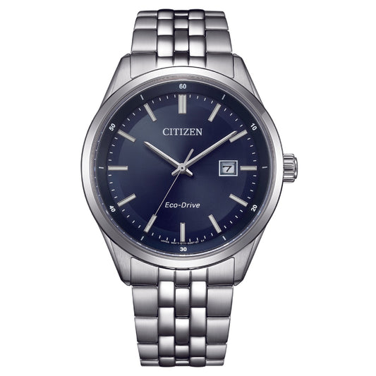 Citizen Eco-Drive Classic Blue Dial Stainless Steel Men’s Watch (BM7560-59L)