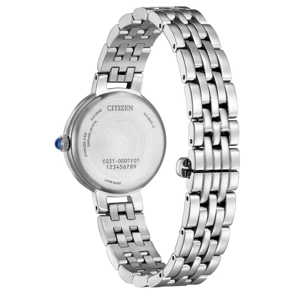 Citizen Eco-Drive White Dial Stainless Steel Women's Watch (EM0990-81A)