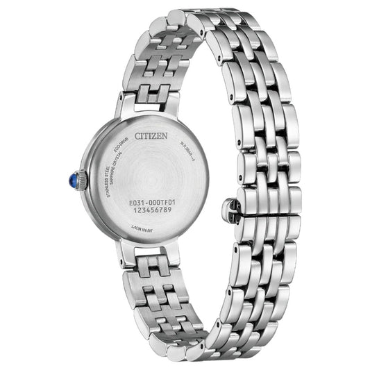 Citizen Eco-Drive White Dial Stainless Steel Women's Watch (EM0990-81A)