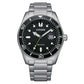 Citizen Eco-Drive Black Dial Stainless Steel Dress Men’s Watch (AW1760-81E)