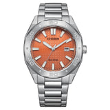 Citizen Classic Eco-Drive Orange Dial Stainless Steel Men's Watch (BM7630-80Z)
