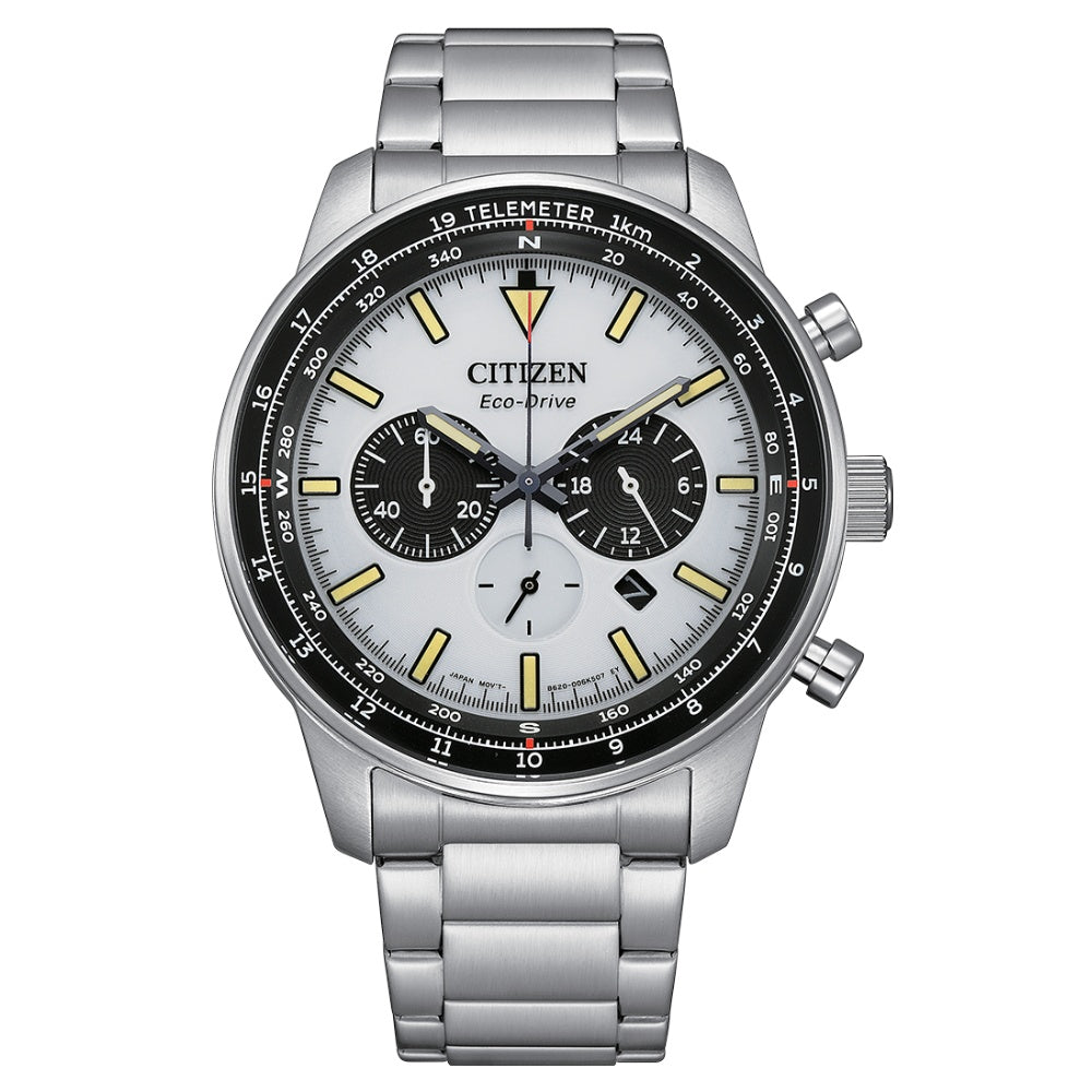 Citizen Chronograph Eco-Drive White Dial Men’s Watch (CA4500-91A)