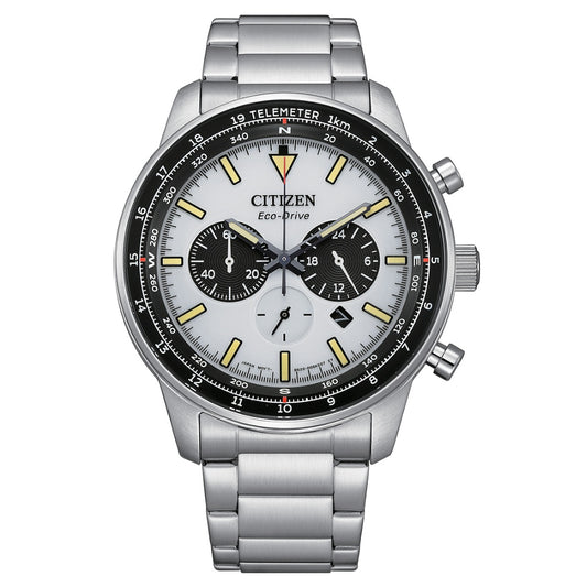 Citizen Chronograph Eco-Drive White Dial Men’s Watch (CA4500-91A)