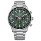 Citizen Chronograph Eco-Drive Green Dial Men’s Watch (CA4500-91X)