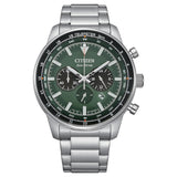 Citizen Chronograph Eco-Drive Green Dial Men’s Watch (CA4500-91X)