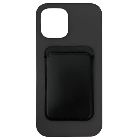 Cleanskin Silicon Case with Magnetic Card Holder For iPhone 13 - Back