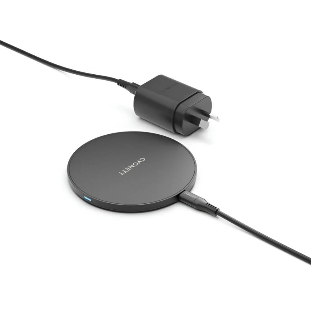 Cygnett 15W Wireless Charging Bundle + 20W Charger & Cable – Black