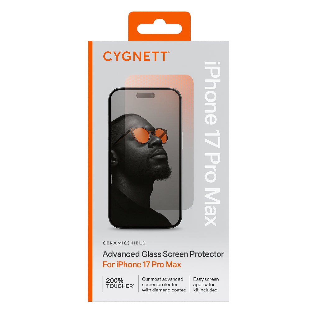 Cygnett CeramicGuard Glass (Suits iPhone 17 Pro Max)
