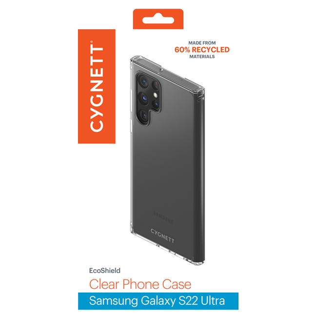 Cygnett EcoShield Case For Galaxy S22 Ultra - Clear