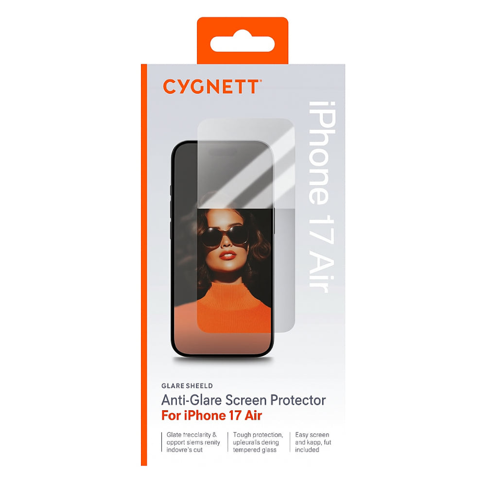 Cygnett GlareShield Anti-Glare Glass For iPhone 17 Air