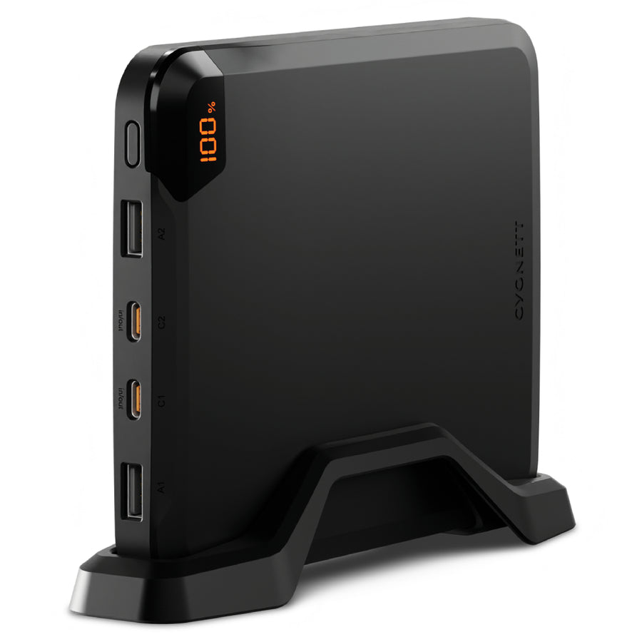 Cygnett VertPWR 100W Laptop Power Bank 25K + Stand – Obsidian
