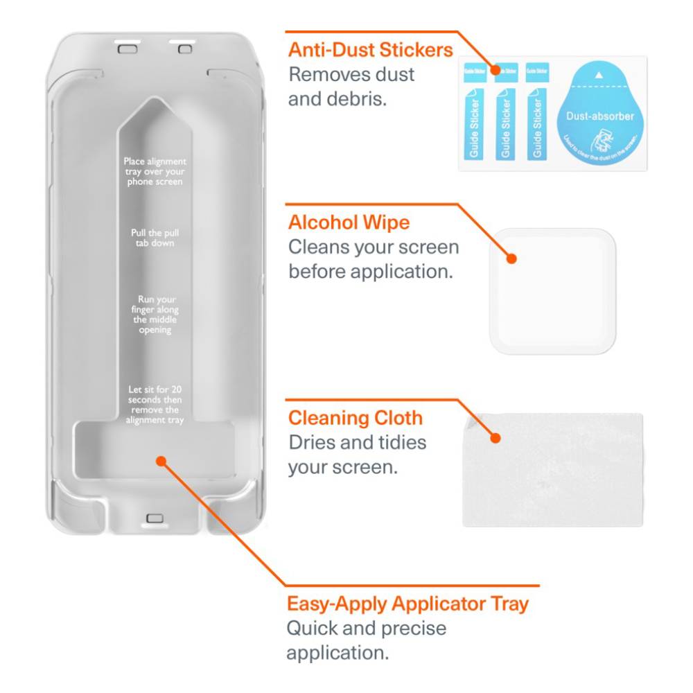 Cygnett OpticShield Glass Screen Protector For Galaxy S25 Plus/ S24 Plus