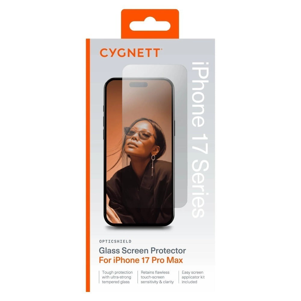 Cygnett OpticShield Glass (Suits iPhone 17 Pro Max) - Clear