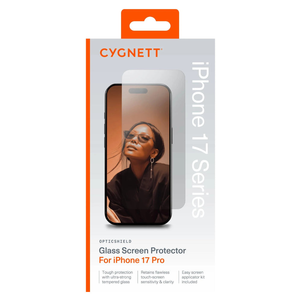 Cygnett OpticShield Glass (Suits iPhone 17 Pro) - Clear