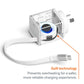 Cygnett PowerPlus 65W USB-C GaN Wall Charger with 80cm Retractable Cable – White