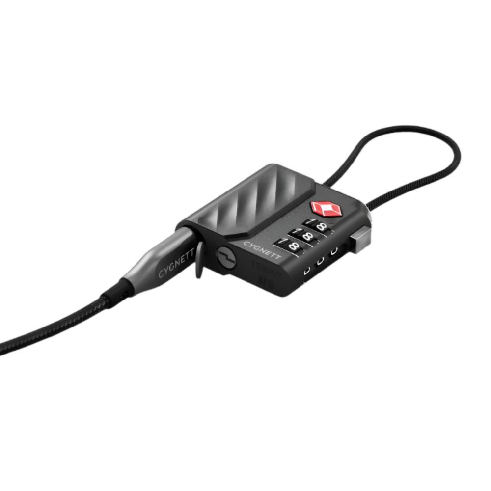 Cygnett Voyager Bluetooth TravelTag TSA Lock with USB-C Recharging – Black