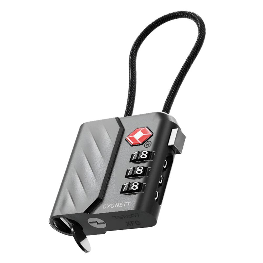 Cygnett Voyager Bluetooth TravelTag TSA Lock with USB-C Recharging – Black