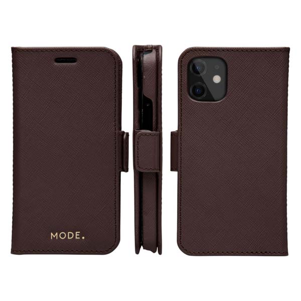 Dbramante Detachable New York Case For iPhone 12 Mini - Dark Chocolate