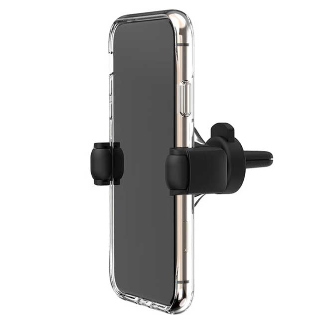 EFM 15W Wireless Car Vent Mount Charger With 18W Car Charger - Graphite