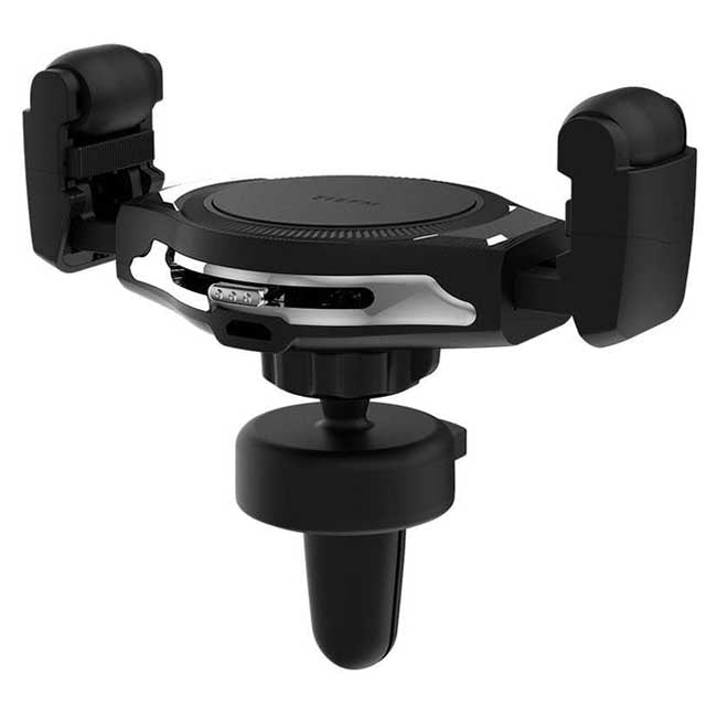EFM 15W Wireless Car Vent Mount Charger With 18W Car Charger - Graphite