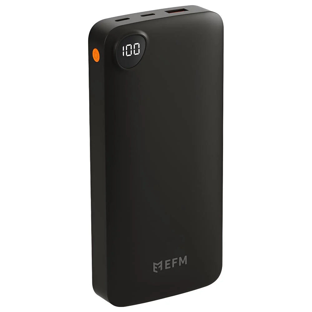 EFM 20,000mAh Essential Power Bank with Digital Display – Black