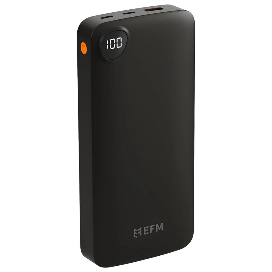 EFM 20,000mAh Essential Power Bank with Digital Display – Black