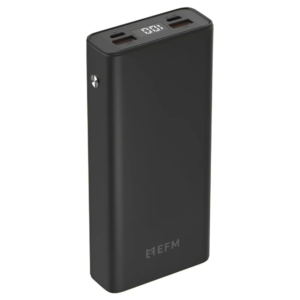 EFM 20,000mAh Digital Power Bank With 20W Output – Black