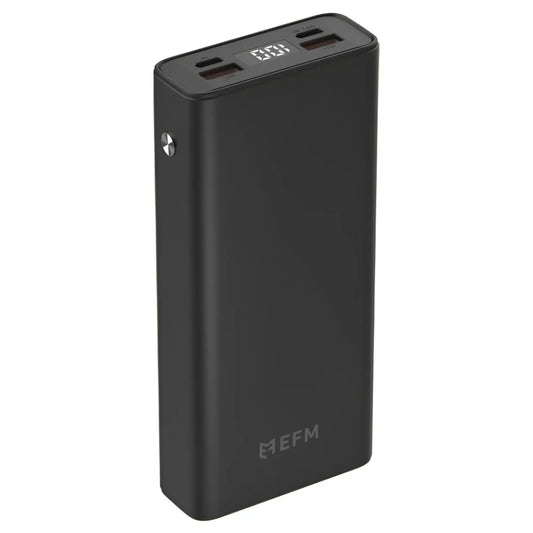 EFM 20,000mAh Digital Power Bank With 20W Output – Black