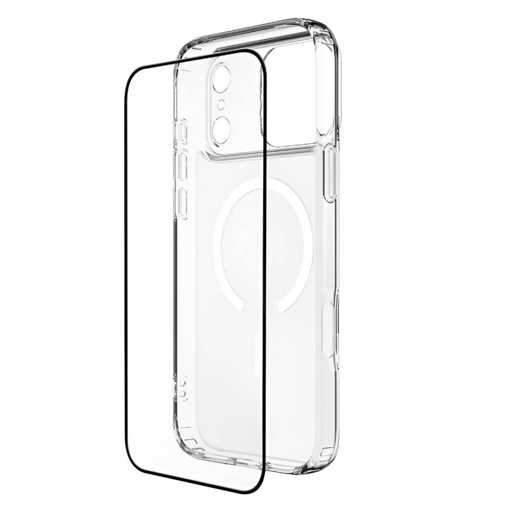 EFM 3-in-1 Case Screen Armour and Camera Lens Armour Bundle (Suits iPhone 17 Pro Max) - Clear