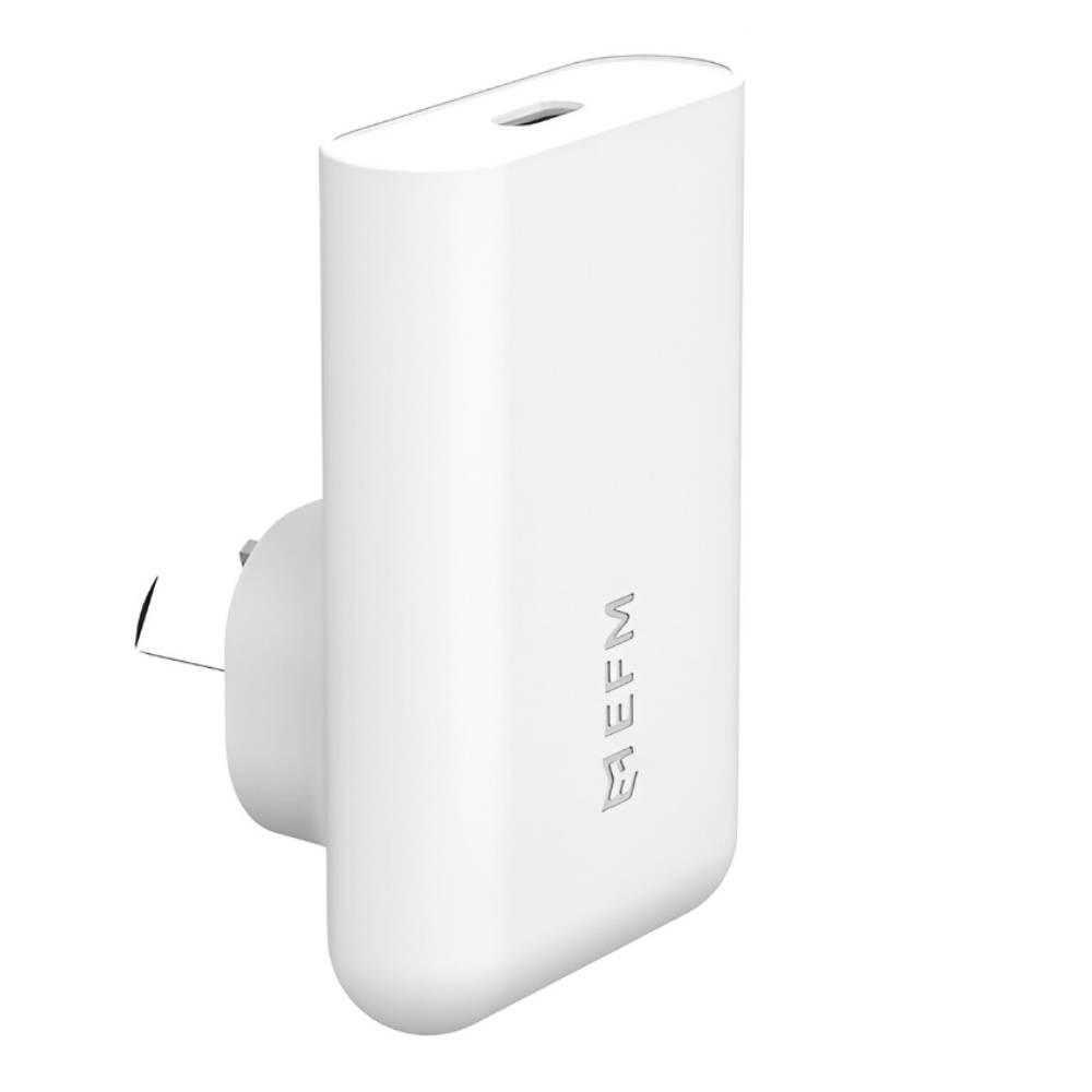 EFM 45W Slimline Wall Charger With GaN Power Delivery and PPS – White