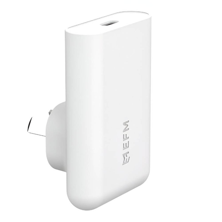 EFM 45W Slimline Wall Charger With GaN Power Delivery and PPS – White