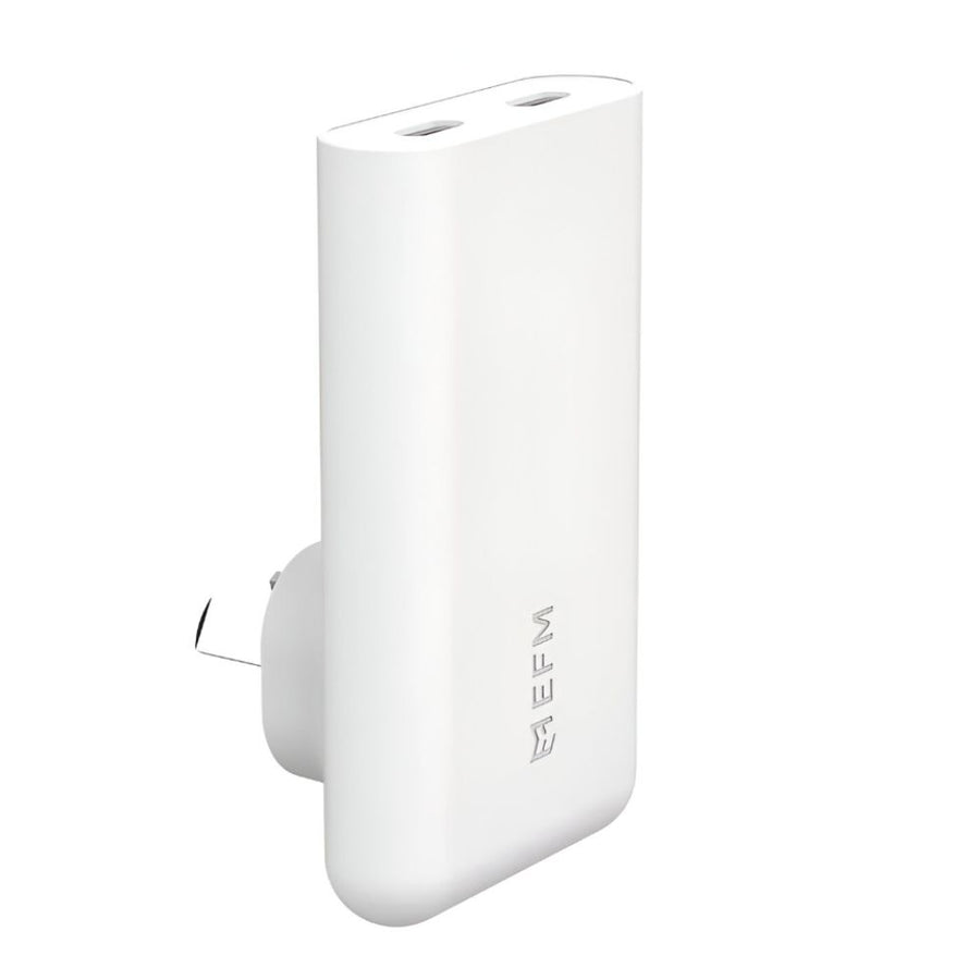 EFM 65W Slimline Wall Charger With GaN Power Delivery and PPS – White