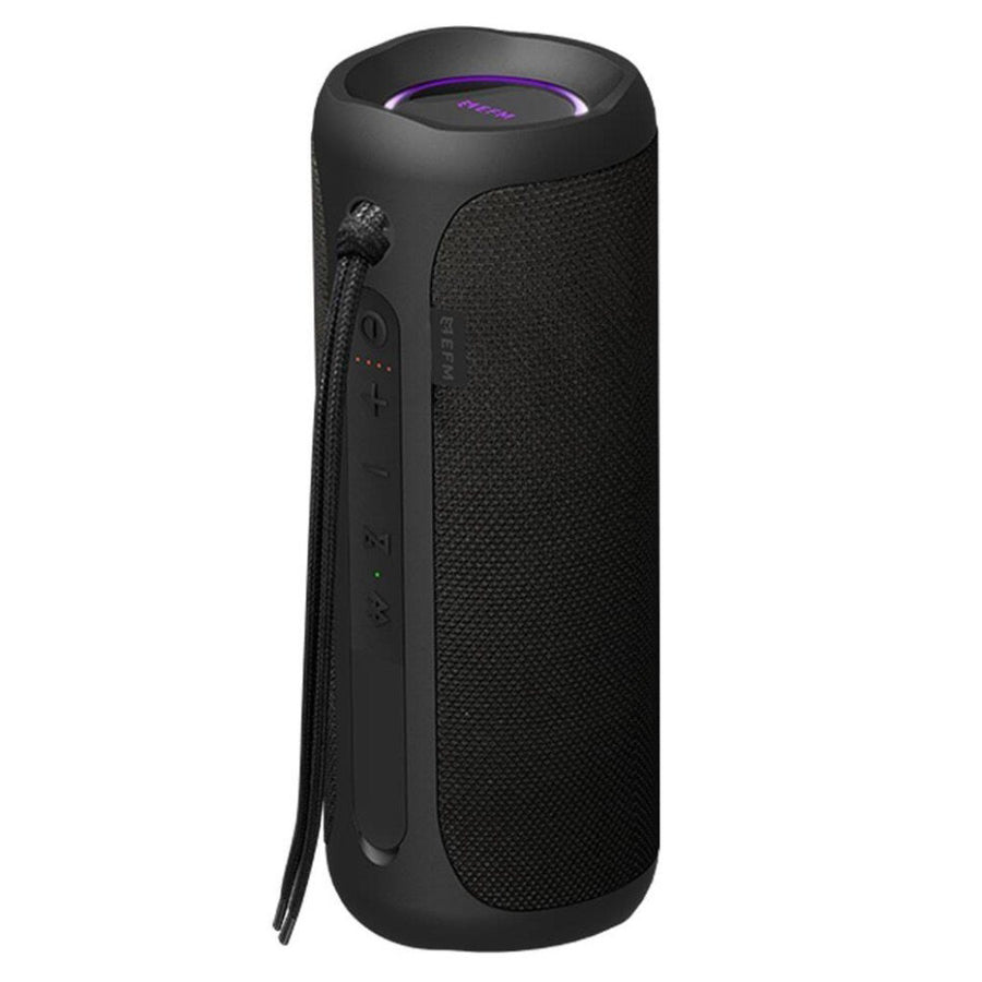 EFM Austin 25W Bluetooth Speaker with LED Colour Glow - Charcoal Black