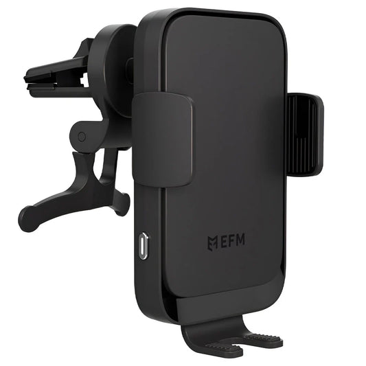 EFM Automatic Dual-Coil Wireless Charging 15W Mount With 20W Car Charger – Black